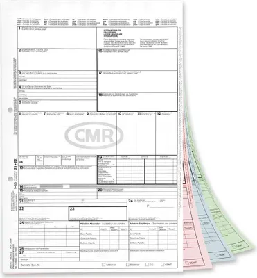 Produktbild von mashpaper CMR Frachtbrief Einzelsatz selbstdurchschreibend 100 Stück inkl. PDF Vorlage 280701_100