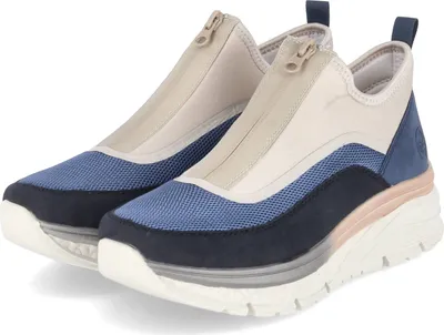 Produktbild von Rieker Damen Low Sneaker Blau Textil & Synthetik vegan Größe: 40