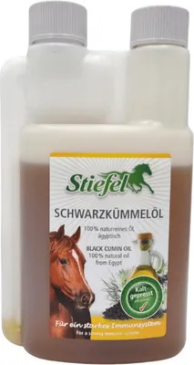 Produktbild von Stiefel Schwarzkümmelöl Futtermittel Pferd 250 ml