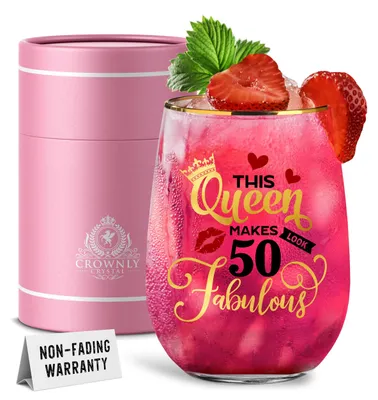 Imagen del producto de Vasos de vino personalizados, 2 unidades, 250 ml, regalo para mujeres