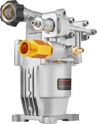 Zdjęcie produktu dla Pompa do myjki ciśnieniowej, wał poziomy 19 mm, 3400 PSI, 2,5 GPM, zestaw zamiennych pomp do myjek ciśnieniowych, pompa do myjki części, kompatybilna z Honda, Simpson, RYOBI, Briggs & Stratton, Subaru, Craftsman