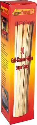 Produktbild von Favorit Grill-Kaminhölzer extra lang 20 cm, 50 Stück