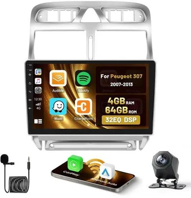 Productafbeelding van 9'' 4+64G Android 15-inch autoradio voor 307 2007-2013