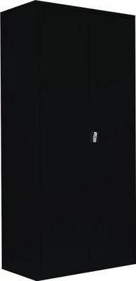 Produktbild von Stahl-Aktenschrank Metallschrank abschließbar Büroschrank Stahlschrank 195 x 92,5 x 50cm Schwarz 530359
