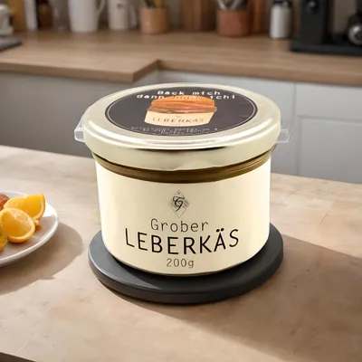 Produktbild von Grober Leberkäse im Glas – Metzgerei Guber – ofenfertig & rustikal
