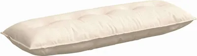 Immagine prodotto di vidaXL Cuscino per lo schienale Crema 140 x 50 cm in velluto a coste