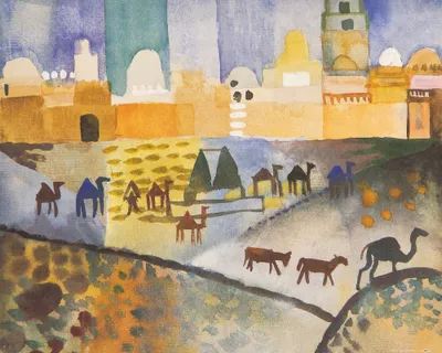 Zdjęcie produktu dla Obraz drukowany August Macke - Kairouan I, 1914 (40 x 50 cm)