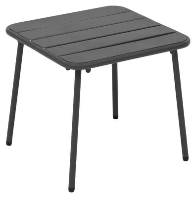 Produktbild von Beistelltisch / Garten Couchtisch Phuket - Metall - anthrazit - 45 x 45 x 41 cm - fur den Ausenberei