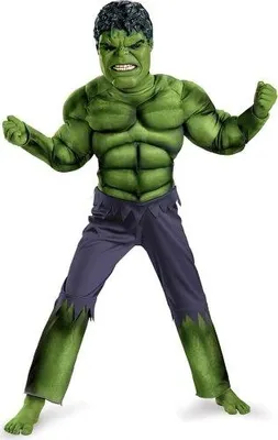 Obrázek produktu pro Dětský kostým Svalnatý Hulk s maskou 110-122 M