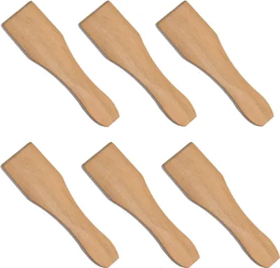 Immagine prodotto di 6 spatole universali per raclette | Spatole per raclette | Spatole in legno