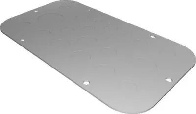 Image de Rittal Metall-Flanschplatte mit metrischer Vorprägung, für