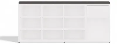 Image de Armoire à chaussures TALLIN, blanc