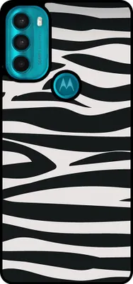 Produktbild von Smartphonica Handytasche geeignet für Motorola Moto G71 5G mit Zebradruck - TPU zurück Abdeckung Fall Zebra-Design - Schwarz Weiß
