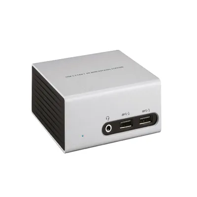 Produktbild von Club3D 4K Mini-Dockingst USB3 ->4xUSB3/HDMI/DVI/LAN silber