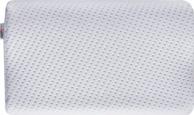 Produktbild von BELIANI Kopfkissen Weiß Memory Foam Gel Stoffbezug Rechteckig 50 x 30 cm Konturkissen Ortopädisch Schlafzimmer