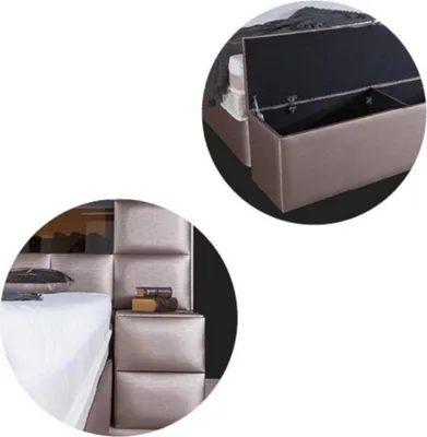 Produktbild von Betten Doppel Bettrahmen Design Möbel Neu Bett Doppelbetten Kamin Deko Truhe Neu
