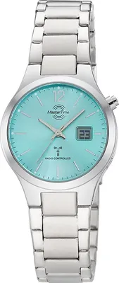 Master Time MTLA-10913-81M Damen-Funkuhr Lady Line Türkis 1