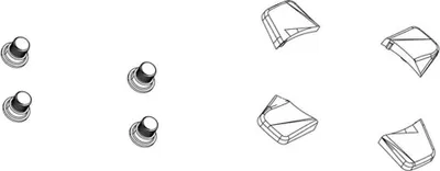 Image de Sram Crank Chainring Bolt Kit 4-arm Long Kit de vis de plateaux Noir Noir One Size