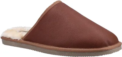 Image de Hush Puppies - Pantoufles pour hommes "Coady", cuir FS9738 (41 EU) (Marron clair)
