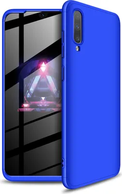 Produktbild von Für Samsung A70 Ultra Slim PC Back Cover rutschfest 360 Grad Full Protective Fall blau