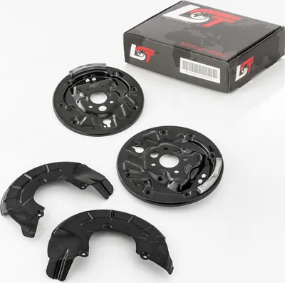 Produktbild von 4x Spritzblech Abdeckblech Ankerplatte Bremse Komplett Set für SKODA ROOMSTER 5J