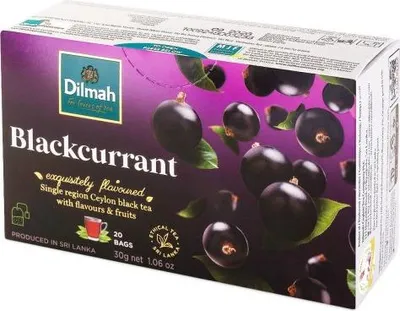 Zdjęcie produktu dla Dilmah Blackcurrant Flavoured Black Tea 20x1,5 g