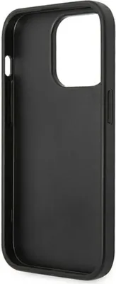 Produktbild von Guess GUHCP14LPSASBBK iPhone 14 Pro 6.1" schwarz Saffiano Riemen Handyhülle