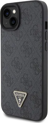 Produktbild von Guess Guhcp15Sp4Tdpk Iphone 15 6.1"" Czarny/Schwarz Hardcase Leder 4G Diamond Triangle