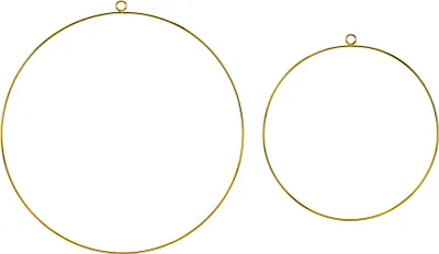 Produktbild von 2 Metallringe Gold Set 20 und 28 cm - Einheitsgröße