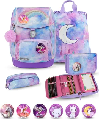 Produktbild von Belmil Comfy Plus Premium Schulranzen Set 5-teilig "Moonlight"