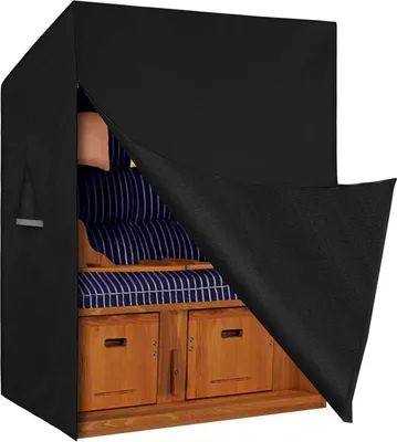 Produktbild von Strandkorb Schutzhülle Winterfest 600D Oxford Gewebe Abdeckung 155x95x165/140cm