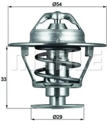 Produktbild von MAHLE Thermostat Kühlmittel 76°C für MITSUBISHI L 200 (K7T, K6T) für NISSAN NAVARA (D22)