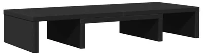 Obrázok produktu pre vidaXL Stojan na monitor nastaviteľný čierny 60x24x10,5 cm Materiál na báze dreva