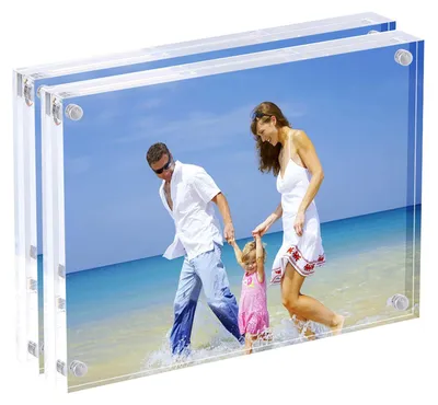 Obrázek produktu pro Omgoods – Oboustranný magnetický fotorámeček, 10 x 15 cm