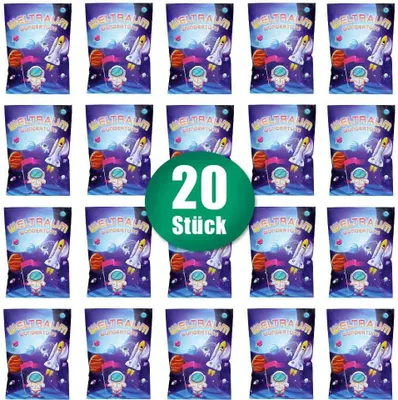 Produktbild von Wundertüten Set 20x "Weltraum" gefüllt