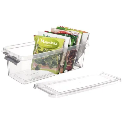 Obrázok produktu pre Plastová dóza na potraviny ORION s vekom RECTANGULAR 2,1 l