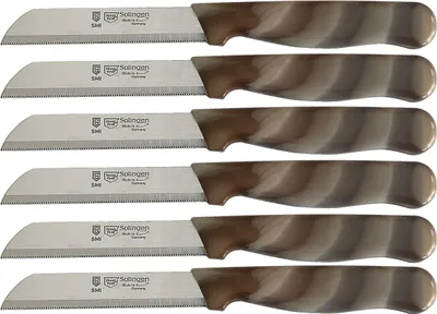 Produktbild von SMI Obstmesser Schälmesser Wellenschliff Solingen Küchenmesser Gemüsemesser 24-tlg
