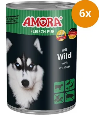 Image de Amora Fleisch Pur Adult Wild, Adulte, viande, 400 g