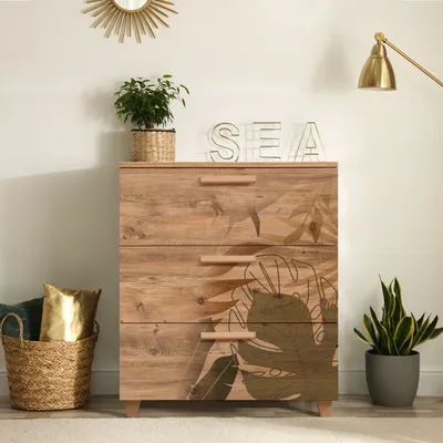 Produktbild von Skye Decor, Leva Gravis Forest, Kommode, Atlantische Kiefer, 100 % MELAMINBESCHICHTETE SPANPLATTEN, 80 x 43 x 95 cm