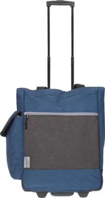 Produktbild von Einkaufstrolley Trolley Einkaufsroller Alessandro Pro Shopper mit stabilem Stand Einkaufstrolly Einkaufstasche Festivaltrolley Trolly 38L 12894 Two Tone Dark Blue Blau