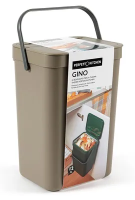 Image de Poubelle organique Perfetto avec Gino – 12 litres – Scent Truffe (Scent Truffle)