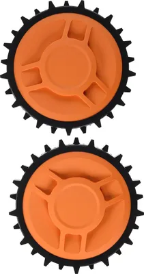 Immagine prodotto di Ruote WORX WA0950 Landroid Offroad - Per rasaerba robot WR141E / WR142E / WR143E / WR165E / WR167E - Migliori caratteristiche di guida su terreni difficili fino a 24° o 45% di pendenza - Facile installazione