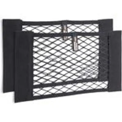Produktbild von Kofferraum Netztasche mit Klett 40 x 25 cm 2 Auto Organizer Elastisch Kfz Netze