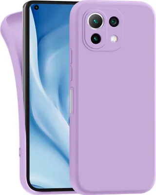 Produktbild von Hülle für Xiaomi Mi 11 Lite 5G - Handyhülle mit Kameraschutz Cover aus Silikon in Lila