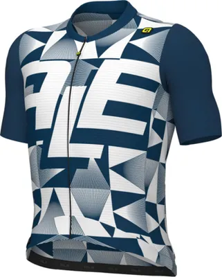 Produktbild von ALÉ Kurzarm Fahrradtrikot - MULTIVERSO PR-E - Blau/Weiß 2XL