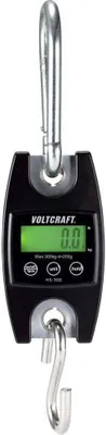 Produktbild von VOLTCRAFT HS-300 Hängewaage HS-300 Wägebereich (max.) 300 kg Ablesbarkeit 200 g batteriebetrieben Schwarz
