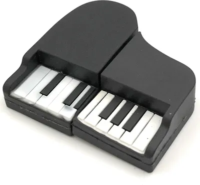 Zdjęcie produktu dla Onlineworld2013 Pianino fortepian instrument muzyczny czarny Zabawna pamięć USB 64 GB USB 3.0