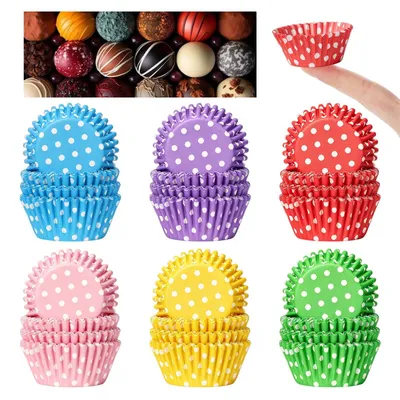 Produktbild von Muffinförmchen aus Papier - 600 Stück - für Mini Muffins - Weiß