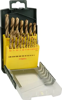 Produktbild von 19-teiliges HSS-TiN-Metallbohrer-Set