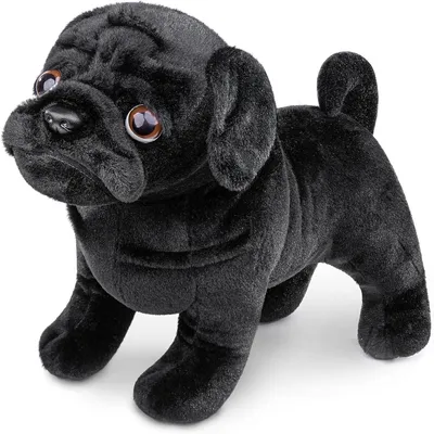Produktbild von Omgoods – Weicher Mops-Plüschtier, 30 cm